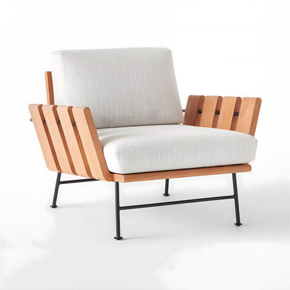 Solid Teak Wood Chair with Cushion