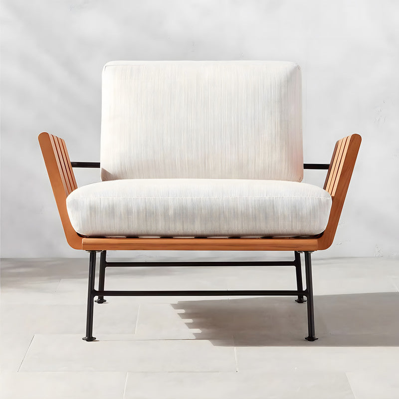 Solid Teak Wood Chair with Cushion