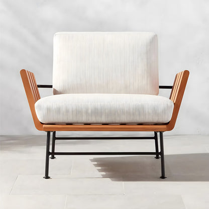 Solid Teak Wood Chair with Cushion