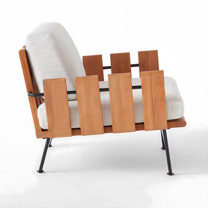 Solid Teak Wood Chair with Cushion