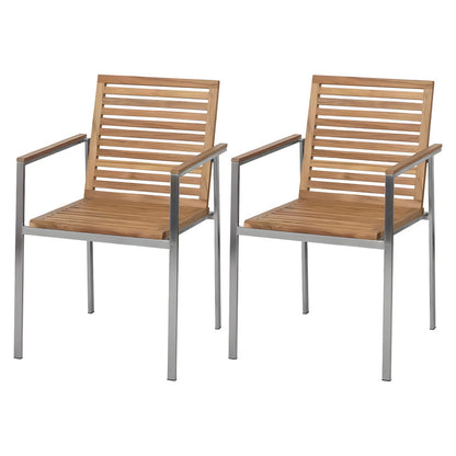 5-Piece Outdoor Solid Teak Dining Set