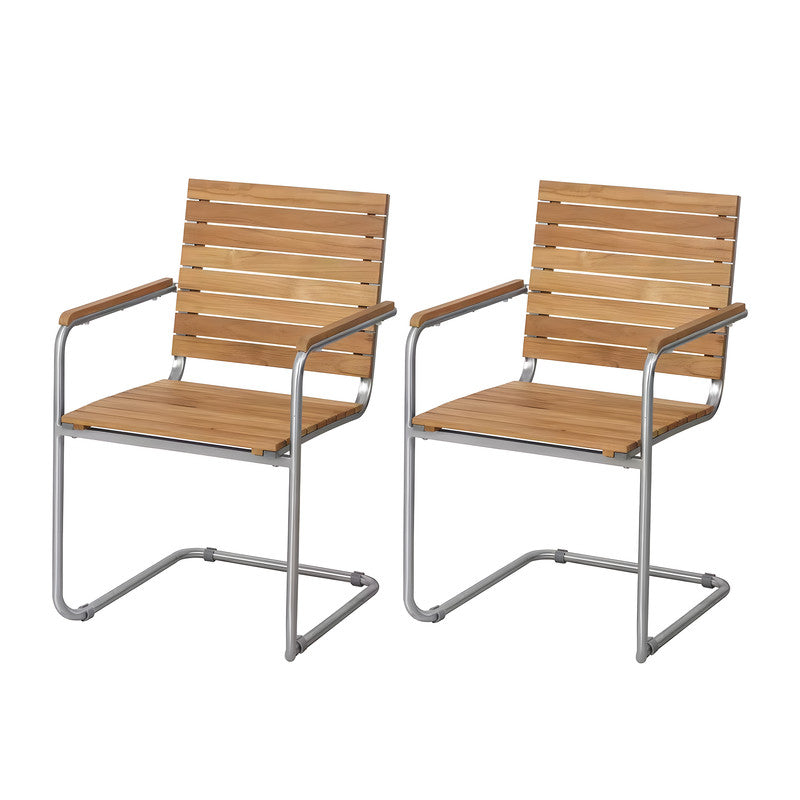 5-Piece Outdoor Solid Teak Dining Set