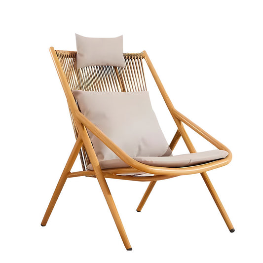 High Back Outdoor Garden PE Rattan Chair